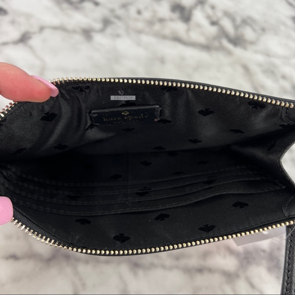 Kate Spade Staci Colorblock Leather Medium Wristlet Wallet In Warm Biege - Picture 6 of 8